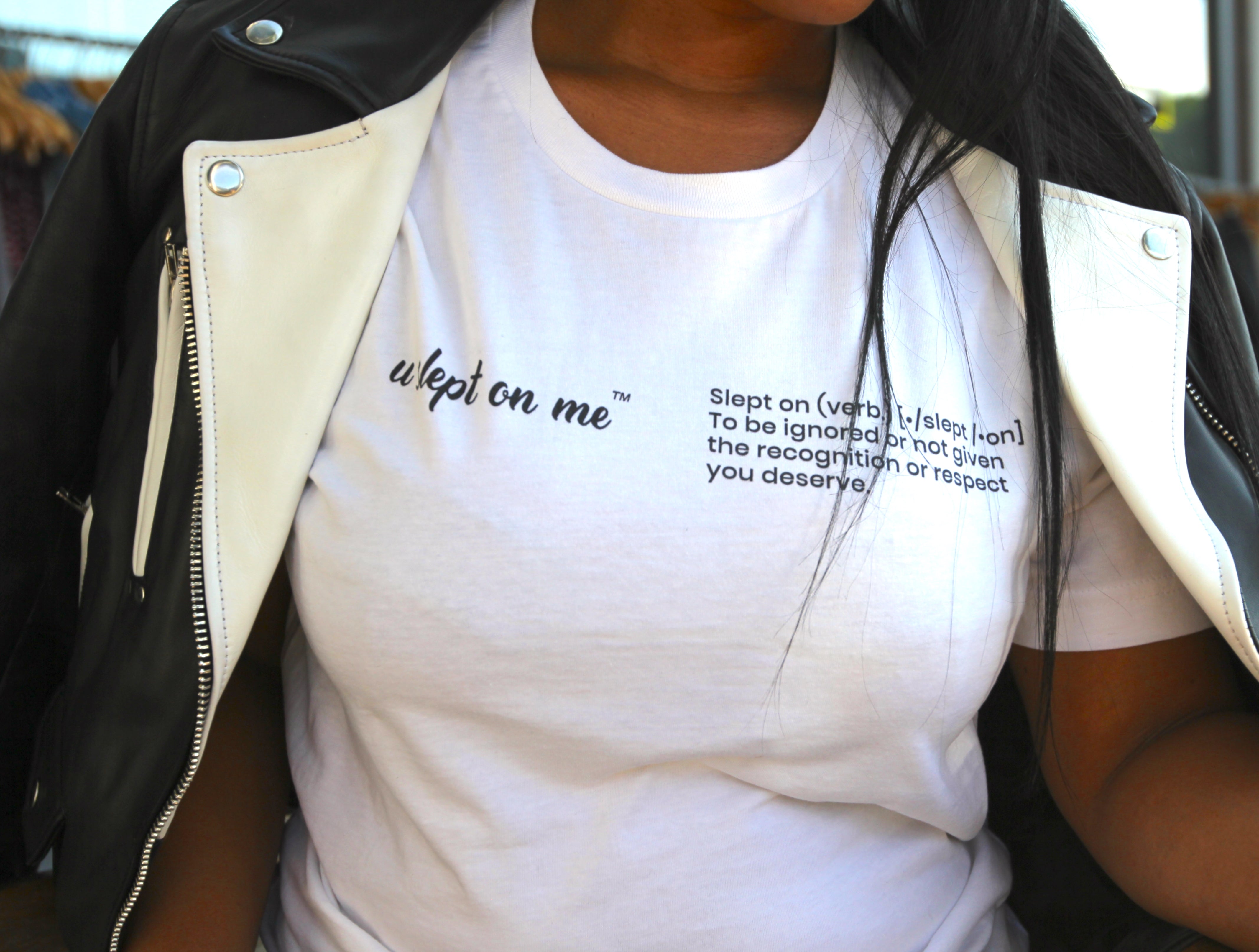 U Slept On Me Front Definition Short-Sleeve Unisex T-Shirt